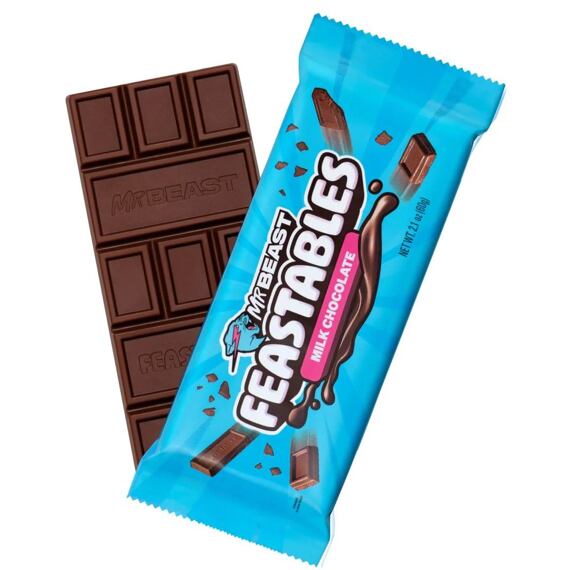 Balení mléčné čokolády MrBeast Feastables  60 g
