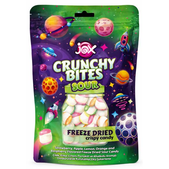 JOX sour freeze-dried candies with fruit flavors 50 g