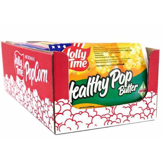 Jolly Time Healthy Pop Butter nízkokalorický popkorn s máslovou příchutí 85 g Celé Balení 18 ks