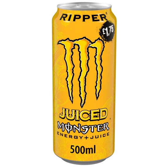 Monster UK Ripper sycený energetický nápoj s příchutí exotického ovoce 500 ml PM