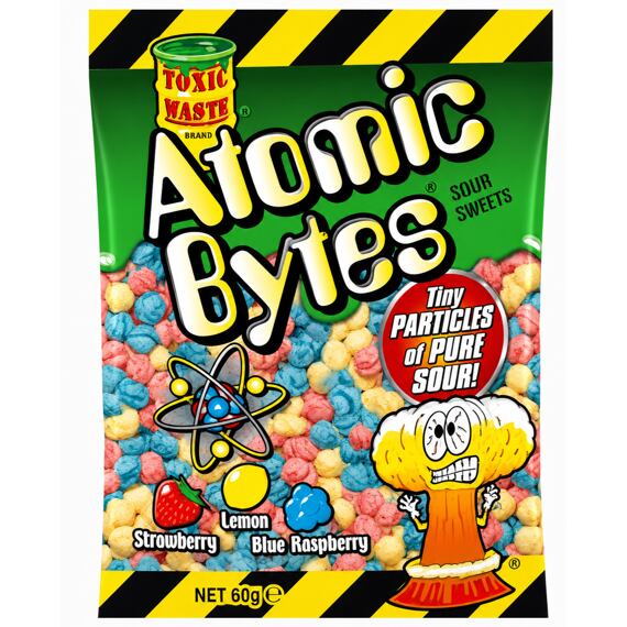 Toxic Waste Atomic Bytes sour candies with fruit flavours 60 g