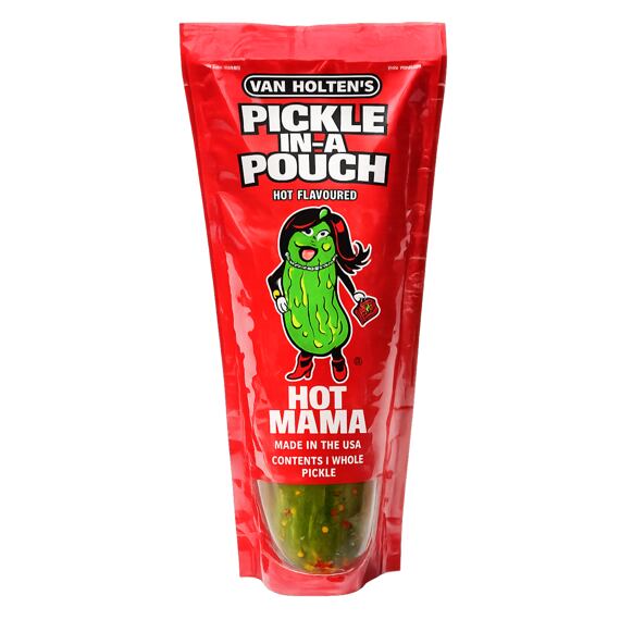 Van Holten's Hot Mama velká kyselá okurka v pálivém nálevu 242 g