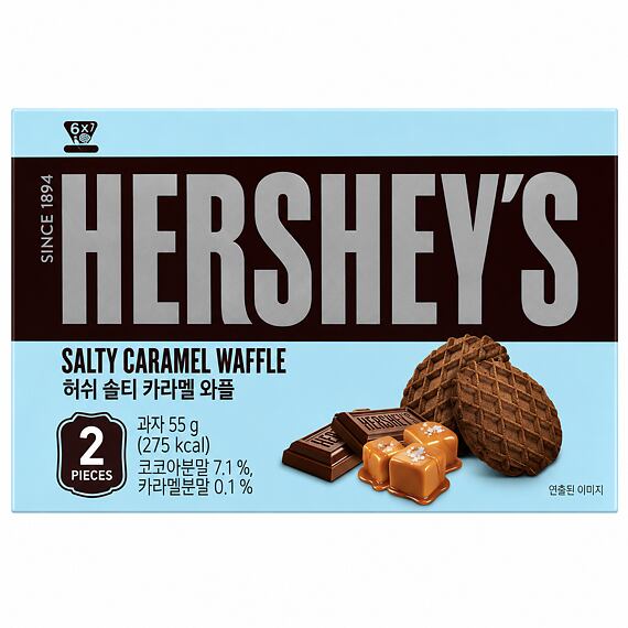 Hershey's JAP wafle s mléčnou čokoládou a příchutí slaného karamelu 55 g