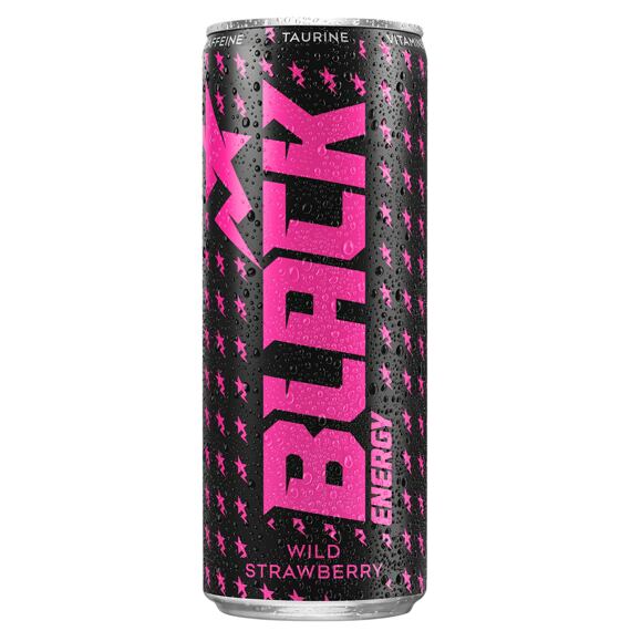 Black PL Energy Zero s příchutí lesních jahod 250 ml