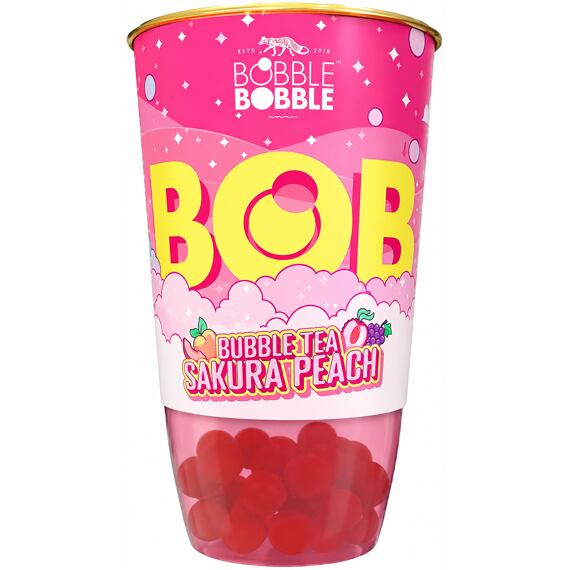 BOB Bubble Tea s příchutí Sakura Peach 360 ml