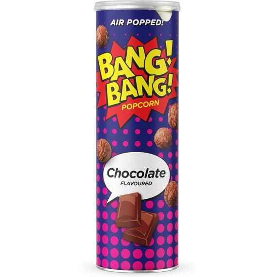 Bang!Bang! UK karamelizovaný popcorn v polevě s příchutí mléčné čokolády 85 g