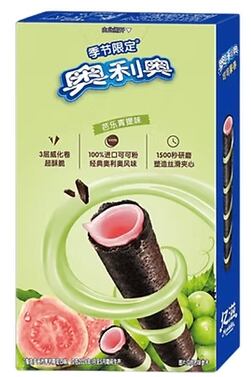 Oreo Crispy Roll tyčinky s náplní s příchutí hroznového vína a guavy 50 g