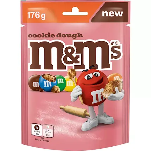 M&M's bonbonky z mléčné čokolády s náplní ze sušenkového těsta 176 g