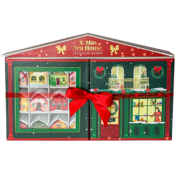 Becky's adventní kalendář s mini domečky s čaji 36 g