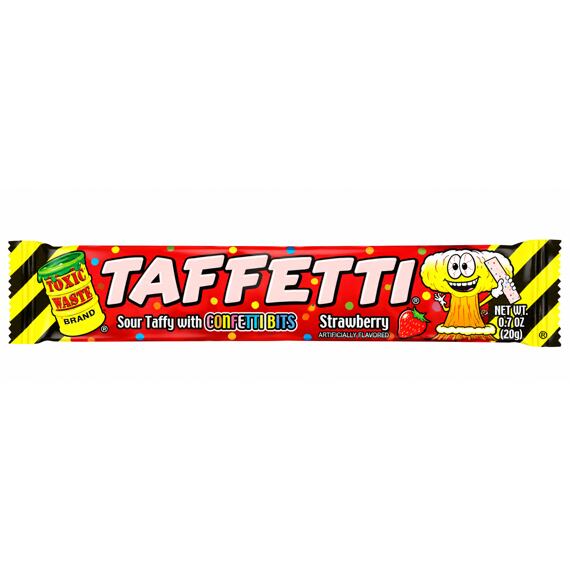 Toxic Waste Taffetti Sour Strawberry-Flavored Tape, 20 g