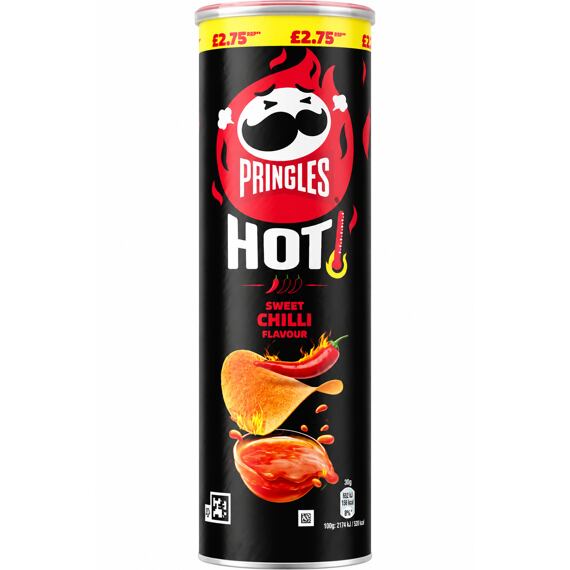 Pringles United Kingdom pálivé bramborové chipsy s příchutí sladké chilli omáčky 160 g PM