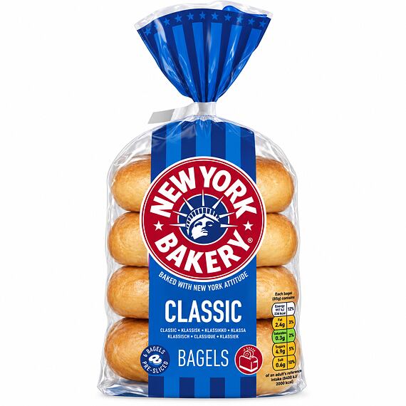 New York Bakery Classic pšeničné bagely 4 x 75 g