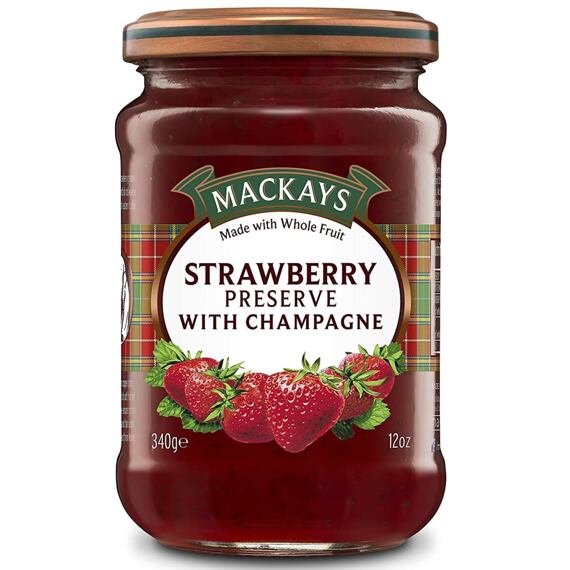 Mackays strawberry preserve with champagne 340 g