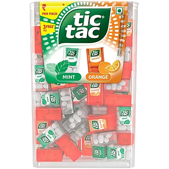 Tic Tac Mini Boxes Travels, Mint and Orange Flavors, 255 g