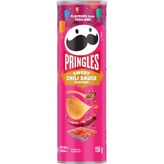 Pringles Canada bramborové chipsy s příchutí sladké chilli omáčky 156 g