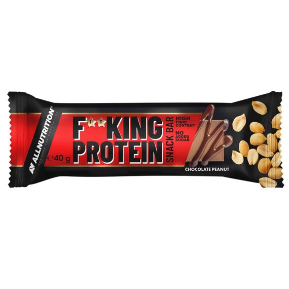 F**KING Delicious Protein Tyčinka s příchutí čokolády s kousky arašídů v mléčné čokoládě 40 g