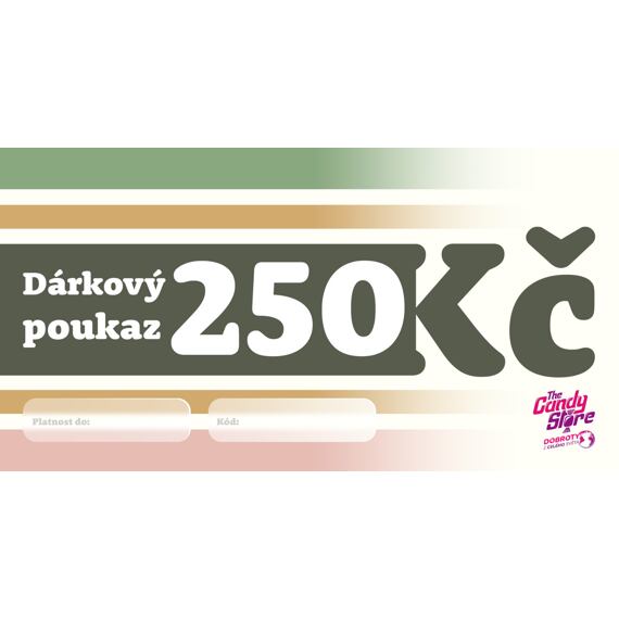 Dárkový Poukaz 250 Kč - online