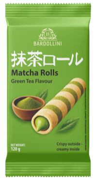 Bardollini trubičky plněné krémem s příchutí matcha 120 g
