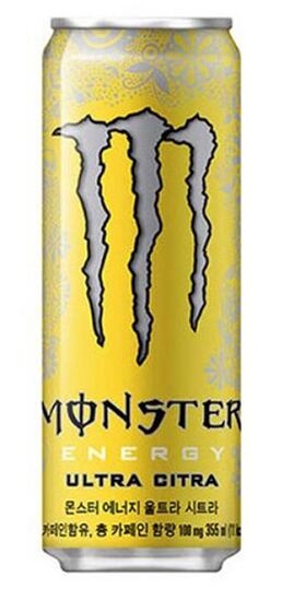 Monster KR Ultra Citra energetický nápoj s citronovou příchutí bez cukru 355 ml KR
