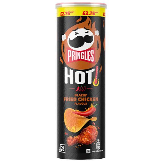 Pringles United Kingdom pálivé bramborové chipsy s příchutí smaženého kuřete 160 g PM