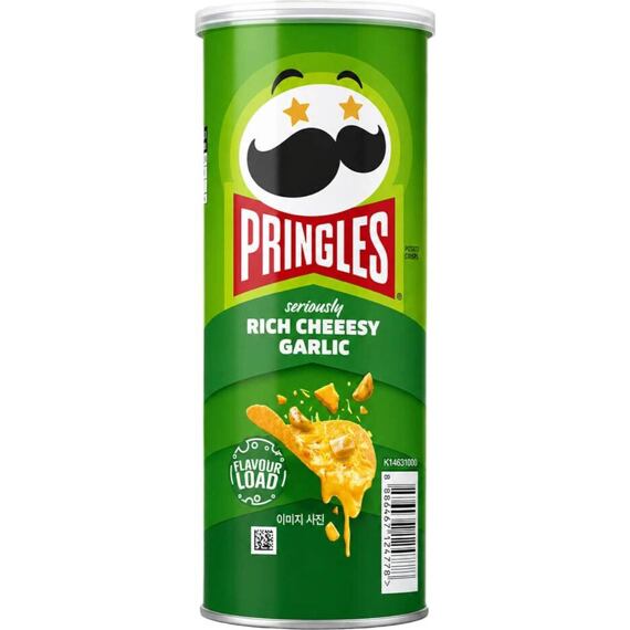Pringles Korea bramborové chipsy s příchutí sýru a česneku 102 g