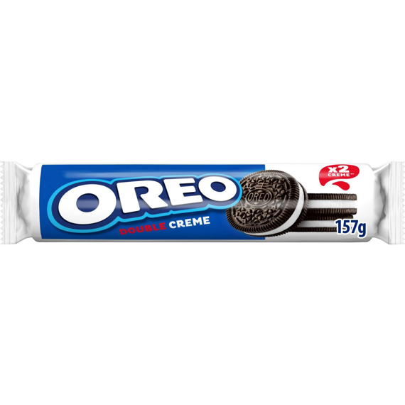 Oreo EU Double Creme Cookies with Vanilla-Flavored Filling, 157 g