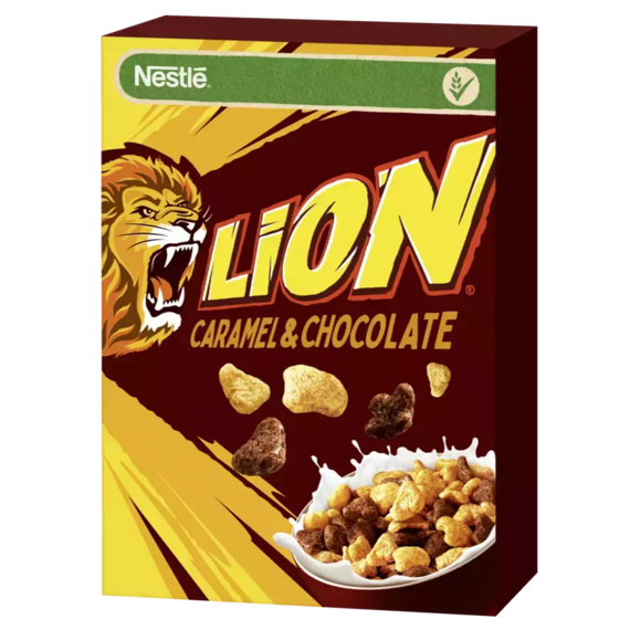 Nestlé Lion EU Caramel Chocolate cereálie s příchutí karamelu a čokolády 400 g