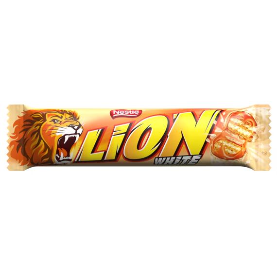 Lion EU White Bar with Caramel in White Chocolate, 42 g