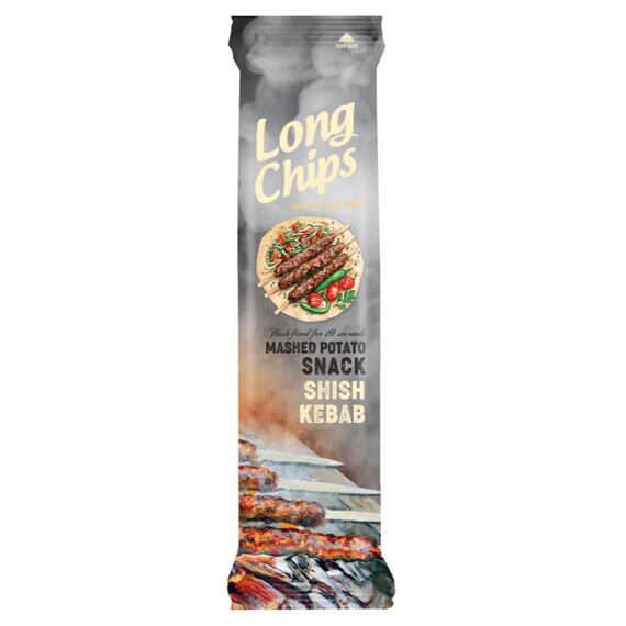 Long Chips EU bramborový snack s příchutí šiš kebab 75 g