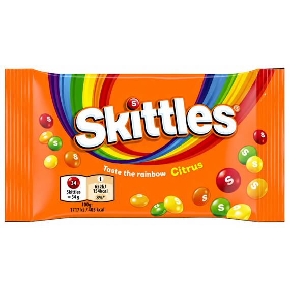 Skittles EU bonbóny s příchutí citrus 38 g