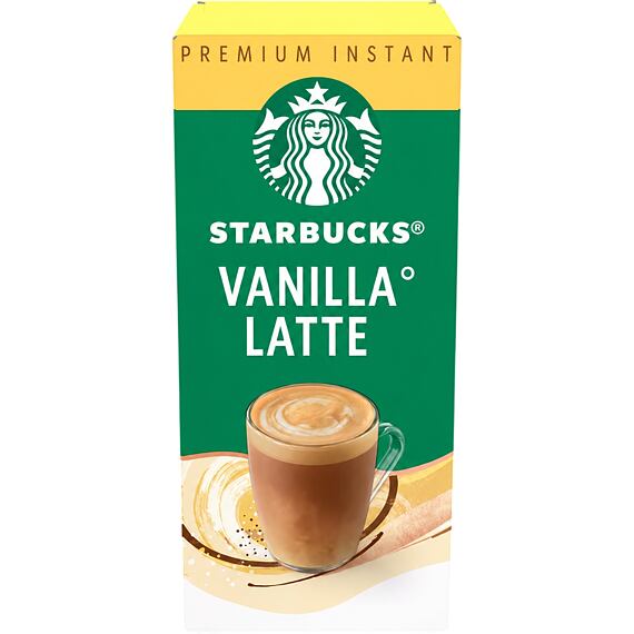 Starbucks instantní latte s příchutí vanilky 5 x 21,6 g