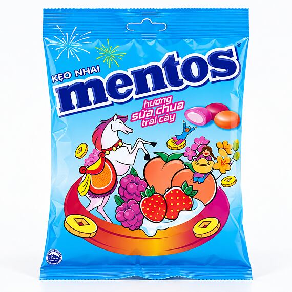Mentos Asia Yogurt-Flavored Chewy Candies, 221.4 g