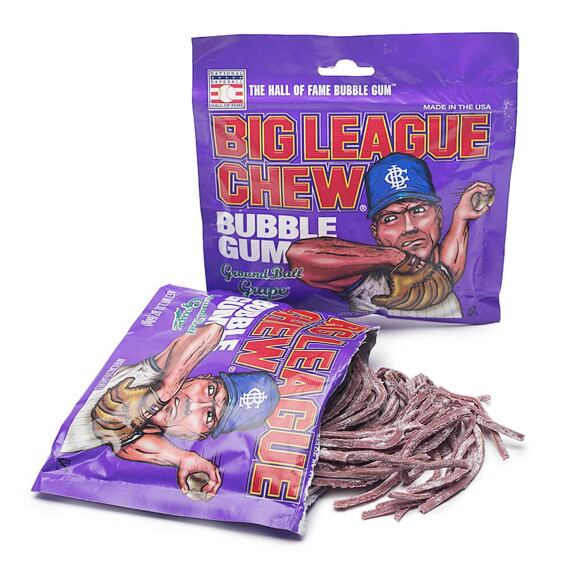 Big League Chew jerky gum with grape flavor 60 g