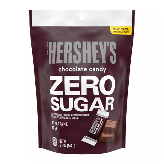 Hershey's mini mléčné čokoládky bez cukru 144 g