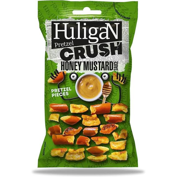 Huligan Crush lámané preclíky s příchutí medu a hořčice 65 g