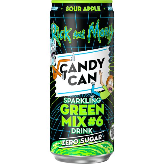 Candy Can sycená limonáda bez cukru s příchutí jablka 330 ml