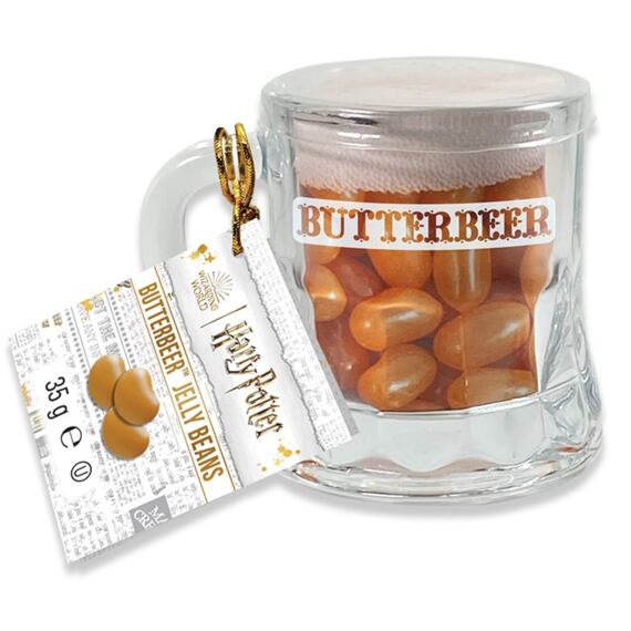 Harry Potter chewy candies with butter lager flavor in a glass mini cup 35 g