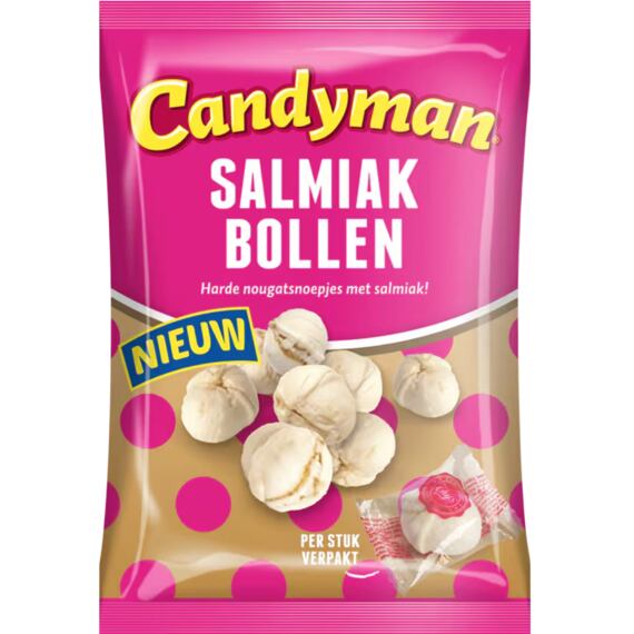 Candyman nougat balls with salmiak 100 g