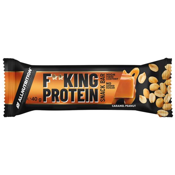 F**KING Delicious Protein Tyčinka s příchutí karamelu s kousky arašídů v mléčné čokoládě 40 g