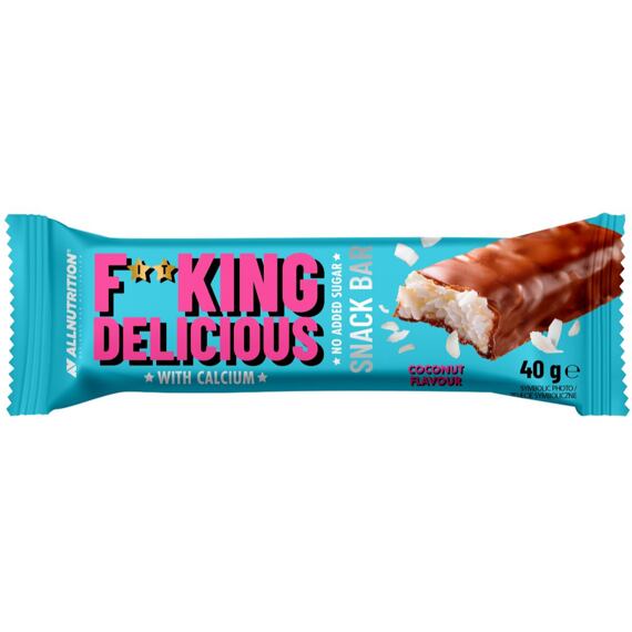 F**KING Delicious Snack Bar coconut bar in chocolate 40 g