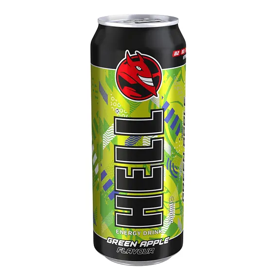 Hell EU Energetický nápoj s příchutí zeleného jablka 500 ml