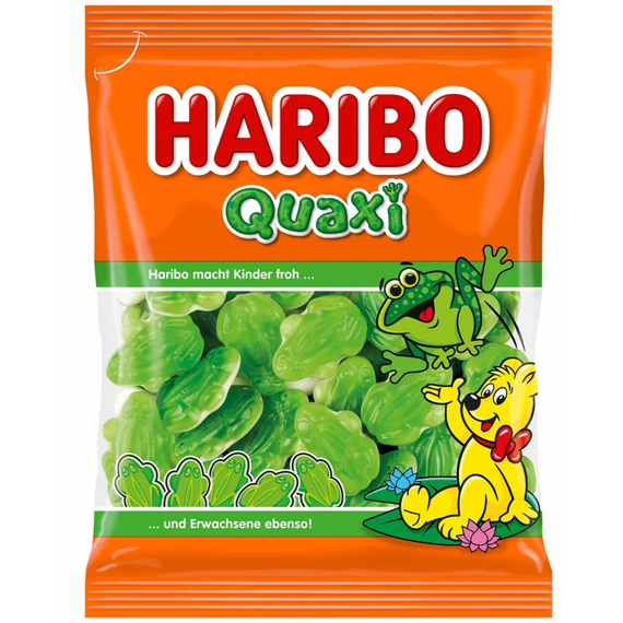 Haribo DE Quaxi pěnové želé s ovocnou příchutí ve tvaru žabiček 175 g
