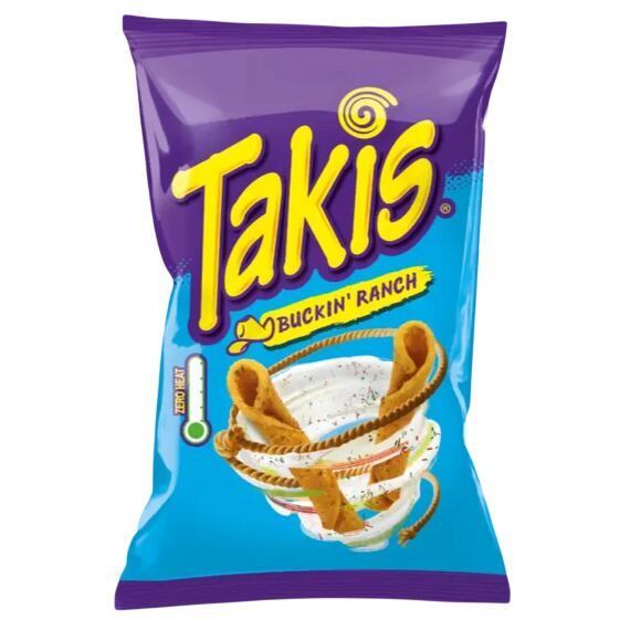 Takis ES Buckin Ranch Tortilla Chips with Ranch Dressing Flavor, 100 g