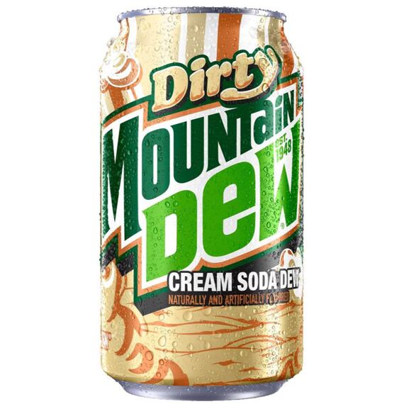 Mountain Dew USA Dirty Cream Soda sycená limonáda citrusů a smetany 355 ml