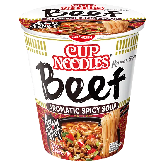 Nissin Cup Noodles Hovězí 64 g