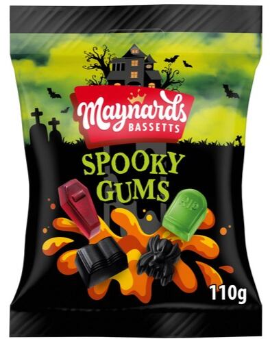 Maynards Bassetts žvýkací bonbony s ovocnými příchutěmi s halloweenským motivem 110 g
