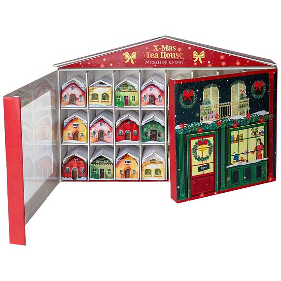 Becky's adventní kalendář s mini domečky s čaji 36 g