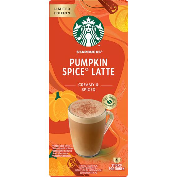 Starbucks instantní latte s příchutí pumpkin spice 4 x 24 g