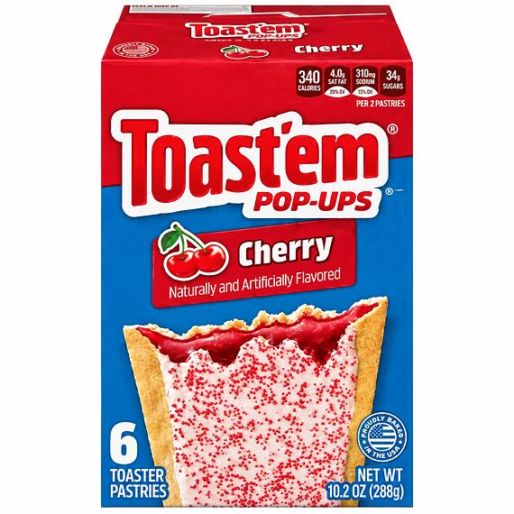 Toast'em pšeničné taštičky s náplní a polevou s příchutí třešní 288 g