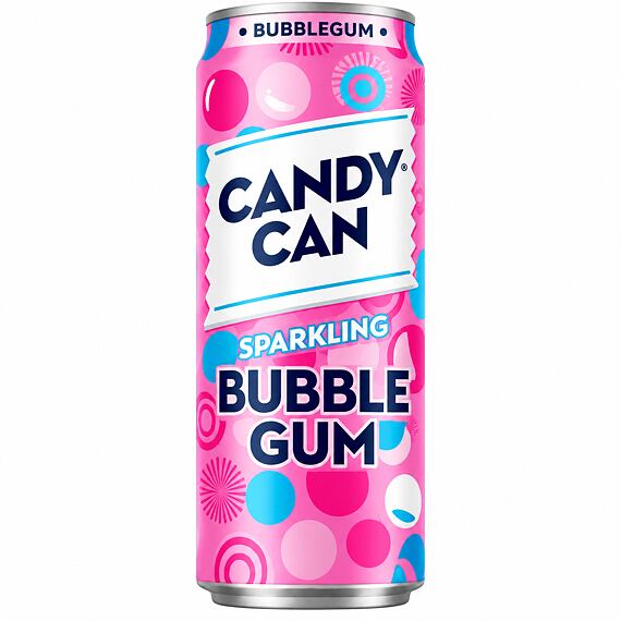 Candy Can Bubblegum sycená limonáda s příchutí žvýkačky 330 ml